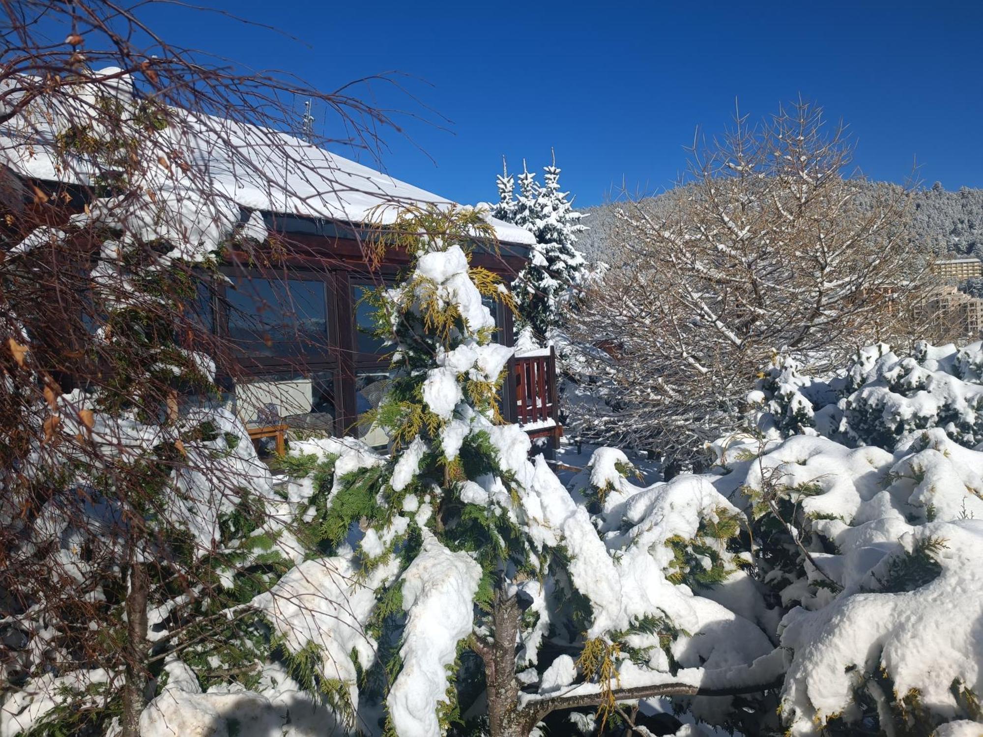 Chalet Pres Des Pistes Avec Vue Panoramique Les Angles  Kültér fotó